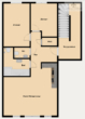 grundriss farbe - Moderne Erdgeschoss Wohnung mit Terrasse und Gartenanteil