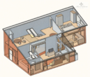 grundriss außenansicht - Loft-Maisonette-Wohnung über den Dächern von Fleestedt