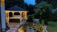 jacuzzi romantik (ki) - Weite, Ruhe & Design: Moderner Winkelbungalow in Rosengarten mit Kamin, Gartenidylle & Hamburg-Nähe